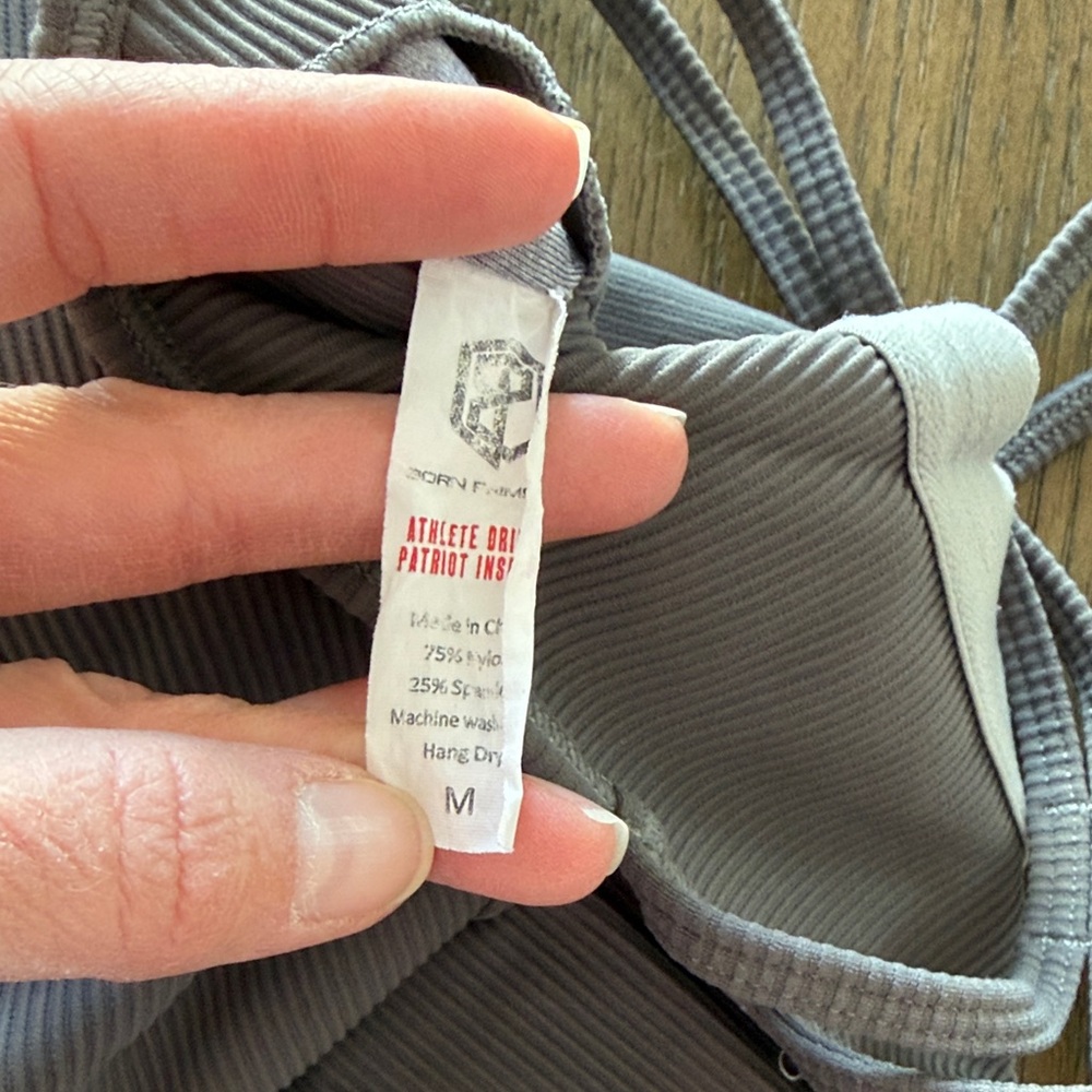 Born Primitive Gray Ribbed Tank Top - Picture 4 of 4